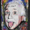 SCACCHIERA EVOLUTIVA, 2002 Tecnica mista polimaterica su tela, cm 90x70 