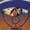 VISIONE, 2001 Tecnica mista polimaterica su tela, cm 50x50 